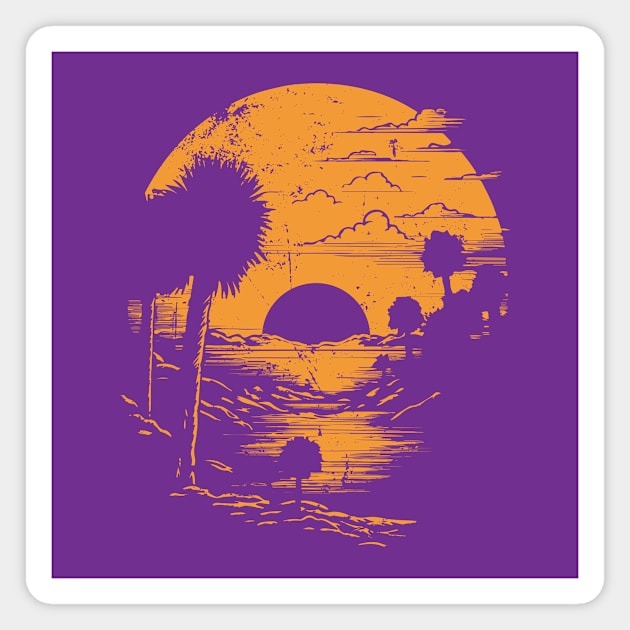 Sunrise Magnet by Moe Tees